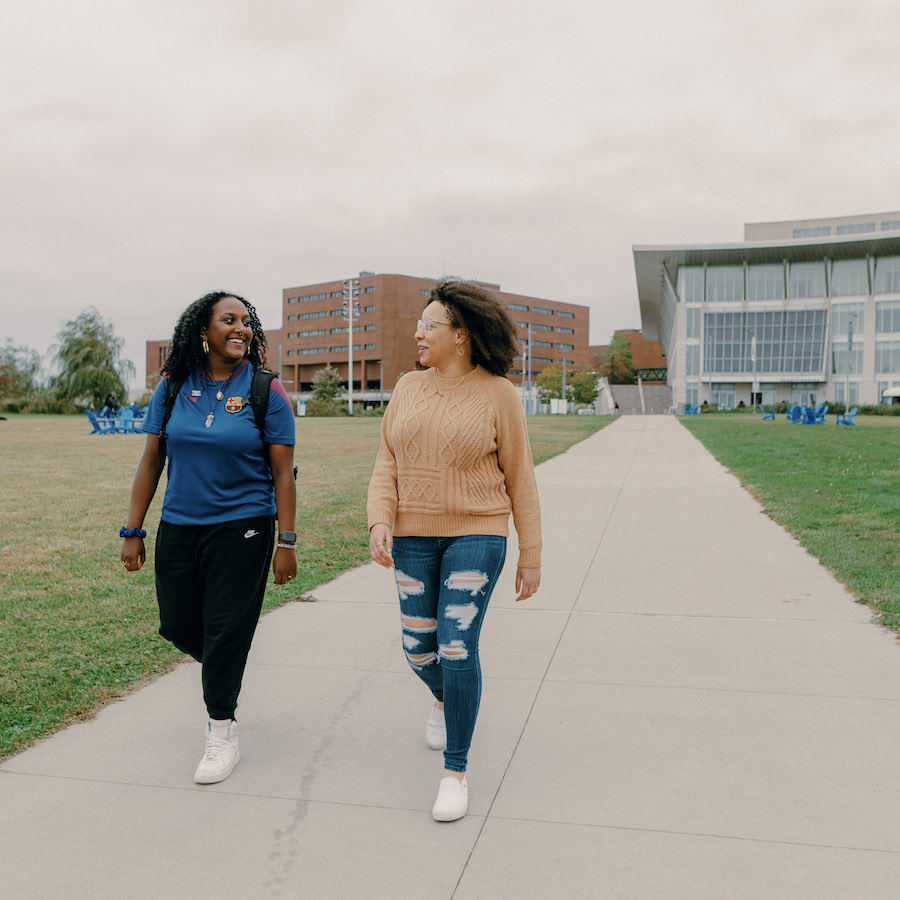 Students on campus