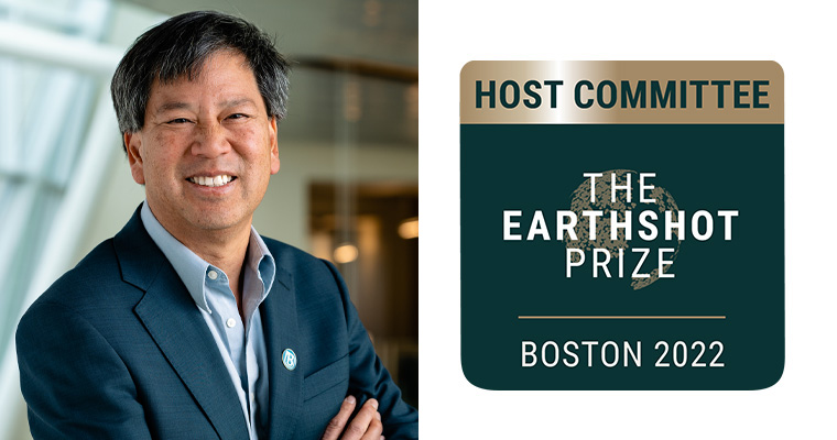 Bob Chen and Earthshot Prize Logo