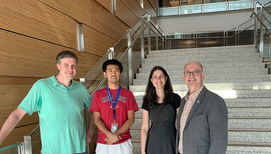 UMass Boston project faculty (from left) Matt Bell, Akira Sone, Olga Goulko and Robin Côté
