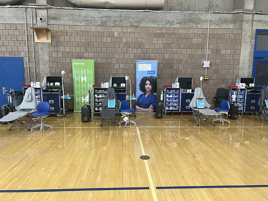 Set up at TeamSmile event