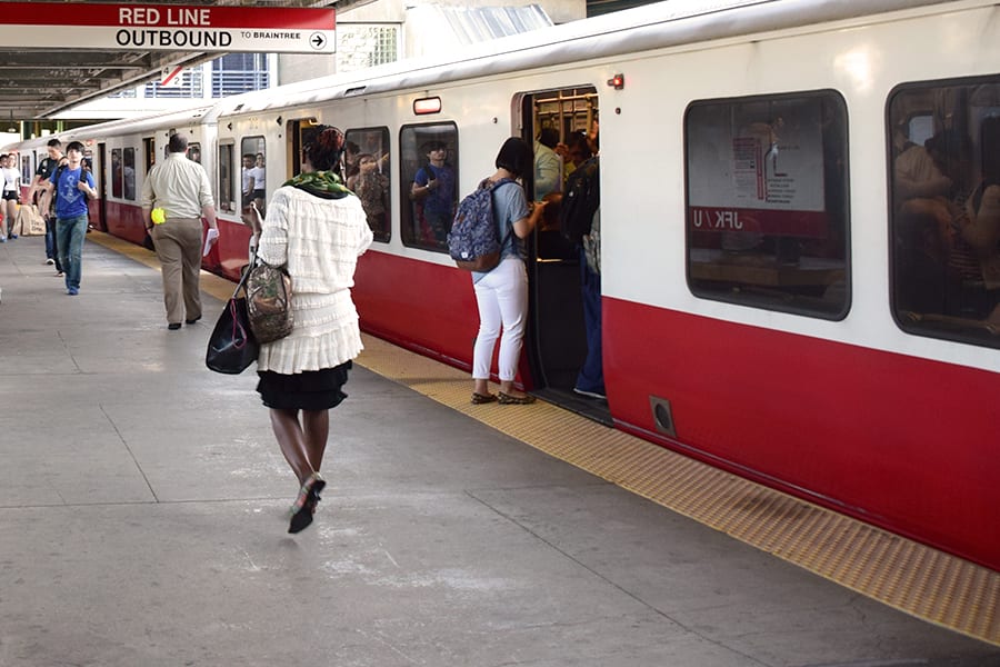 MBTA Red line JFK station.